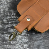 DAIIIBABYYY  -  Casual Genuine Leather Men Waist Bag Fashion Cowhide Small Waist Belt Pack Cigarette Case Phone Pouch Male Summer Bags