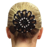 DAIIIBABYYY  - Women Girls HandMade Crochet Pearl Mesh Elastic Hair Nets Ballet Dancing Snood Net Hair Bun Covers for Ladies Hair Accessories