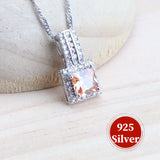 Daiiibabyyy Fine 925 Sterling Silver Bridal Jewelry Sets Costume Ladies Wedding Pendant Necklace Set For Women Stone Bracelets Earrings Ring