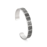 DAIIIBABYYY  -   Loop Celtic Cross Pattern Stainless Steel Bracelet for Men and Women Fashion Retro Good Luck Talisman Birthday Gift New