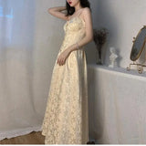 DAIIIBABYYY  -  French Lazy Long Skirt Dress 2025 New Popular High-End Dress Suspender Dress Ins Skirt Dress suit