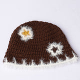 Daiiibabyyy  New Star Colorful Fringe Woolen Hat Women's Autumn and Winter Cute Handmade Plush Hat Knitted Fisherman Bucket Hats