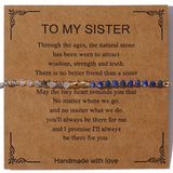 DAIIIBABYYY  -  Dainty Tiny Stone Beaded Chain Stack Gemstone Y2K Trendy Handcrafted Bracelets with Card Gifts Set for Women Men