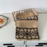 Daiiibabyyy  Jacquard Knitted Scarves For Women&Men Scarf Shawl Winter Warm Wraps Scarf Female Neck Scarf Shawls Unisex Coldproof ScarvesJ
