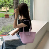 Daiiibabyyy  Summer Waterproof Pvc Transparent Tote Bag with Small Purse Women Shoulder Bag Beach Vacation Daily Travel Casual Shopper