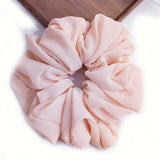 DAIIIBABYYY  -  Big Size Chiffon Scrunchies For Muslim Women Custom Elastic Volumizing Oversized Neat stitching Malaysian Bunch Hair Tie