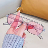 Daiiibabyyy  New Women's Oval Pilot Sunglasses Classic Retro Double Bridge Men's Sun Glasses Men Driving UV Protection Glasses UV400 Eyewear