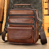 Daiiibabyyy  Men's Large size Genuine Leather Shoulder Bags High quality Tote Fashion Business Man Crossbody Messenger Bag Leather Bags