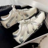 Daiiibabyyy  Shoes for Women Hot Sale Front Lace-up Women's Vulcanize Shoes Fashion Color Matching New Best Seller Outdoor Casual Shoes