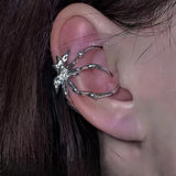 Daiiibabyyy  Gothic Spider Ear Clip Dark Style Women's Spider No Ear Hole Ear Bone Clip Trendy Coldness Style Sweet Cool Versatile Earrings
