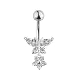 DAIIIBABYYY  -  Fashion Crystal Belly Piercing for Women Sexy Navel Ring Ombligo Belly Button Piercing Body Piercing Jewelry Wholesale
