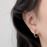Daiiibabyyy  -  New Vintage Cool Boys Girls Hoop Earrings Simple Personality No Piercing Ear Clip Exquisite Exaggerated Clip Earrings
