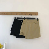 Daiiibabyyy  irregular High-waisted skirt women summer 2025 fashion slimming A-line skirt female y2k black  tennis shorts faldas mujer