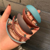 DAIIIBABYYY  -  Geometric Spring Hair Clip Vintage Elegant Women Hairpin Ponytail Holder Hairgrips Girls Barrette Hair Accessories Styling Tools