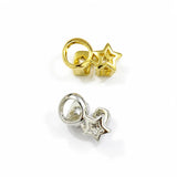 Daiiibabyyy  Hip-Hop Braces, Gold-Plated, Two Hollowed-Out Rose-Shaped Braces, Five-Pointed Star Braces, Halloween ornaments