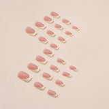 DAIIIBABYYY  -  24 PCs Short French Minimalist Nails with 1 Jelly and 1 Nail File