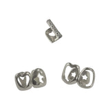 Daiiibabyyy  Hollowed-Out Heart Hip-Hop Style Teeth Accessory - Suitable For Both Men And Women. Ldeal Gift For Festivals And Parties.