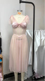 Daiiibabyyy  Beauty Back Nightgowns Women Sleepwear Sexy Lingerie V-neck Suspender Nightdress Female Slim Waist Thin with Chest Pad Nighties