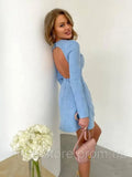 Daiiibabyyy Back Hollow Out Fashion Backless Sexy Party Dress Women Long Sleeve o Neck a Line Female Clothing Solid Color New Arrivals