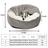 DAIIIBABYYY  -  Orthopedic Dog Bed Machine Washable with Hooded Blanket Winter Warm Waterproof Dirt Resistant Cat Puppy House Cuddler dog beds