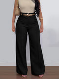DAIIIBABYYY  -  Solid Casual Loose Long Trouser for Women High Waist Minimalist Street Wige Leg Pants Female Fashion Clothing Style New