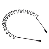 Daiiibabyyy  Fashion Wave Hairband for Mens Women Unisex Black Wavy Hair Head Hoop Band Sports Headband Hairband Hair Accessories Gifts
