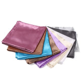 DAIIIBABYYY  -  Imitation Silk Scarf Pure color Women Satin Square Hijab Scarfs For Ladies Luxury Shawl 90*90 Bandana Large Hair Head Scarf