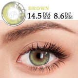 Daiiibabyyy  1 Pair Cosmetic Color Lens Korea Cosplay Big Eyes Contact Lens Diameter Large Pink Lens