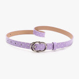 Daiiibabyyy  Vintage PU Leather Polka Dot Belt Millennial-Style Spicy Girl Retro Thin Belt Personalized Dopamine Y2K Belt Jeans Accessories