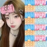 DAIIIBABYYY  -  Random Color Self-adhesive Bangs Curlers Lazy Spiral HairClips Roll Curler Plastic No Heat Air DIY Hair Curling Styling Tools