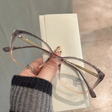 Daiiibabyyy  Material Man Glasses Frames Cat Eye Shape Anti Blue Light Woman Glasses Hot Selling Eyeglass Frames for Women