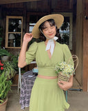 Daiiibabyyy  Fashion Women Summer Hat Wide Brim Beach Hat Ribbon Tie Wheat Straw Hat Outdoorsman Boater Hat Sun Protective Panama