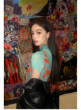 Daiiibabyyy  Women Bodycon T-Shirts Short Sleeve Tie Dye Tees Stretch Crop Tops Goblin Core 2000s Coquette Gyaru Aesthetic Kpop Kawaii Summe