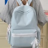 Daiiibabyyy  Women Students High-capacity Casual Backpack Y2k Aesthetic Sweet Kawaii Backpacks Fashion Trendy Korean Schoolbags Streetwear