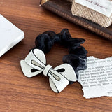 DAIIIBABYYY  -  Korean New Fashion Hollow Acetate Bow Scrunchie Simple High-Grade High Ponytail Hair Band Hair Rope For Woman Girls