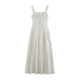 DAIIIBABYYY  -  Slim Fit Vest Patchwork Dress for Autumn , New Pleated Hem Covering Crotch and Long Skirt Underneath
