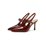 Daiiibabyyy  New Women's Shoes Elegant French High Heeled Sandals for Woman Luxury Banquet Wedding Shoes Designer Shoes Sandalias Mujer