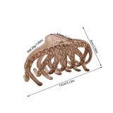 Daiiibabyyy  Large Velvet Claw Clips for Thick Hair Strong Grip Hair Clamps Women,Daily/Office/Party Hairstyle Accessories Hair Clips Girls