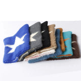 Daiiibabyyy  Niche Devil Cat Ears Star Knitted Hat for Women Showing Face Small Autumn and Winter New Street Sexy Y2K Baotou Hat Trend