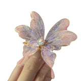 Daiiibabyyy  1PC Butterfly Dream Super Fairy New Chinese Retro Heat Shrink Butterfly Hair Clip Niche Design Temperament Hanfu Side Clip