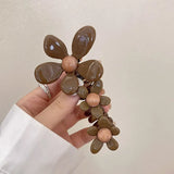DAIIIBABYYY  -  Elastic Telephone Wire Hair Ties Women Girls Butterfly Hair Bands Spiral Coil Rubber Band Ponytails Head Ropes Hair Accessories