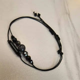 Daiiibabyyy  Vintage style black bead women's wristband perfect for casual wear special occasions Bracelet