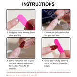 DAIIIBABYYY  -  24pcs Red Matte Fake Nails Christmas Snowflake Stripe Pattern False Nail Tips Wearable 2025 New Year Gifts Press on Nails