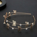 DAIIIBABYYY  -  Multi-layer Metal Headband For Women Butterfly Star Moon Hairband  Fashion Hair Hoop Elegant Hair Bands Hair Accessories