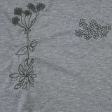 Daiiibabyyy  American Style Vintage Plant Print Basic Long Sleeved T-shirt Women V-neck Slim Fit Base Y2K Spicy Girl Top