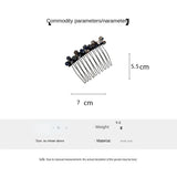 DAIIIBABYYY  -  Korean Style Elegant Bun Inverted Hair Comb Flowers Barrettes New Bangs Broken Hair Finishing Updo Gadget Hair Accessories