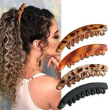 Daiiibabyyy  1PC　Tortoiseshell - Patterned Hair Combs : Stylish and Durable Hair Accessories for Securing Ponytails, Ideal for All Hair Types