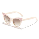 Daiiibabyyy  Shades Eyewear Cat Eye Sunglasses Anti Radiation Glass Kid Sunglasses Blocking Sunglasses Sun Protection Photography Props