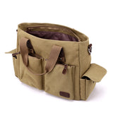 Daiiibabyyy  Canvas retro crossbody bag, handbag commuting bag, shoulder bag, work bag, large capacity handbag
