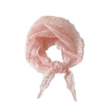 Daiiibabyyy Hollow Lace Triangle Scarf Head Wrap Scarf Office Lady Wrist Hair Tie Bandana Kerchief Women Girl Headscarf Headband Hair Band